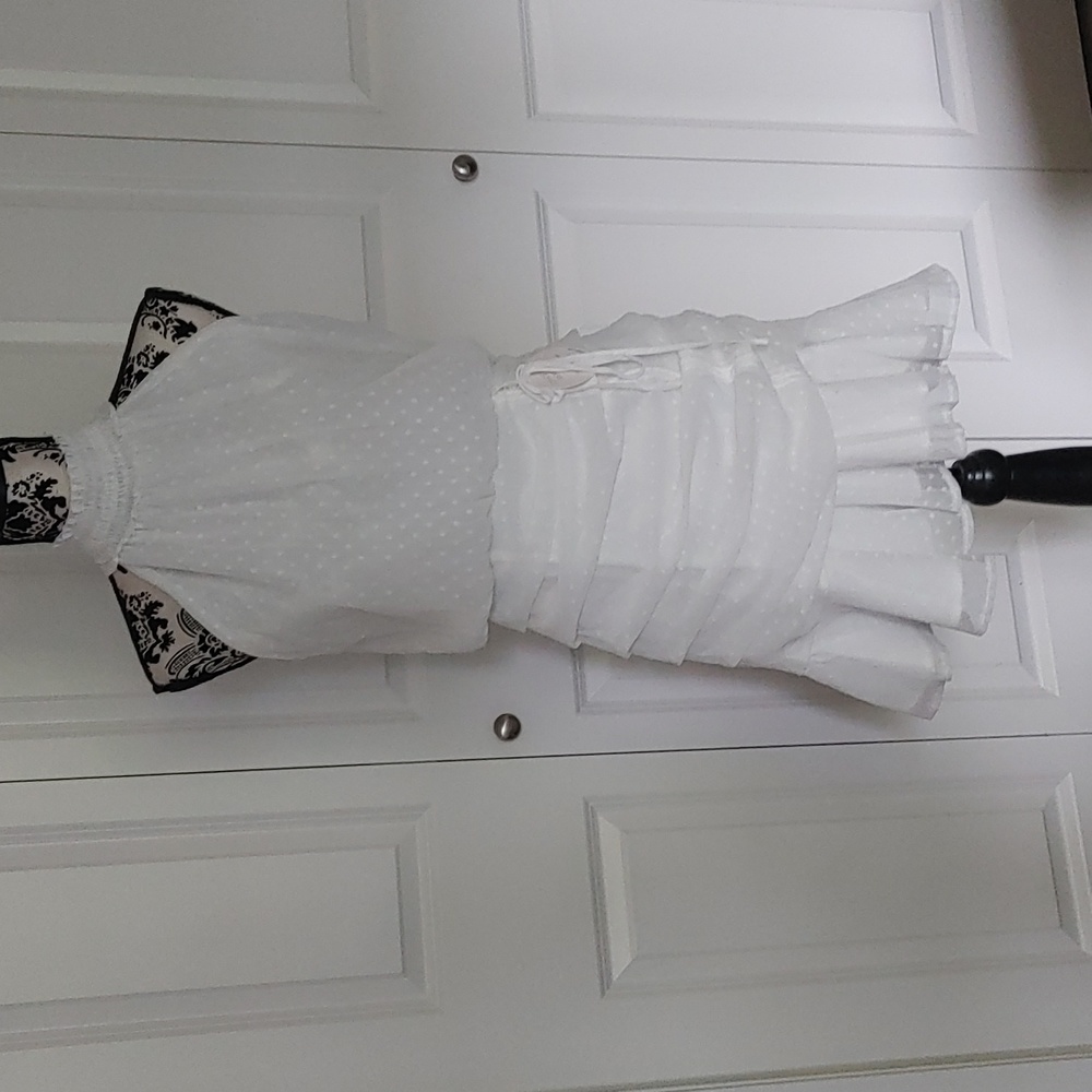 White Halter Dress